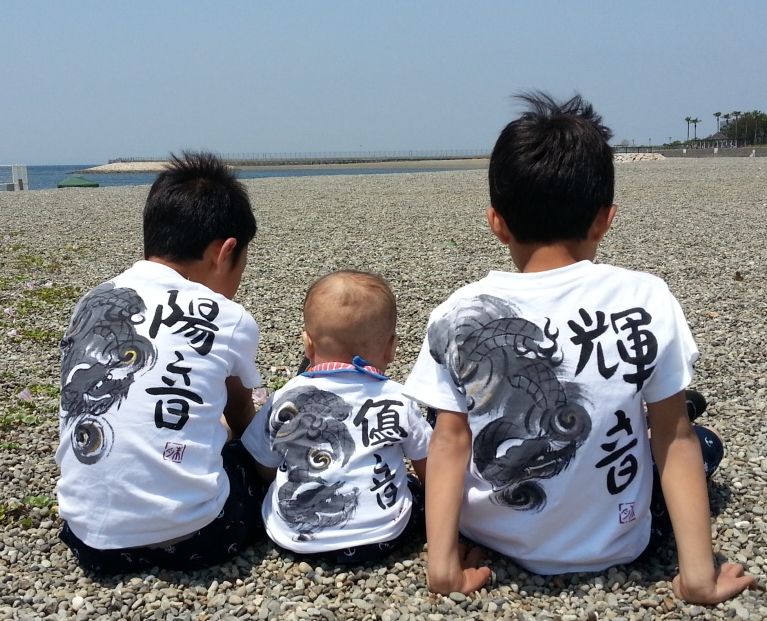 墨絵風tシャツシリーズ